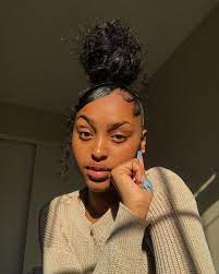 Pin By Caring For Natural Hair On Curly Buns Black Natural Hairstyles Natural Hair Styles Slick Hairstyles