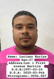 Luciano Narine, 27, of First Avenue, Bartica, was charged with driving a  motor vehicle while his breath alcohol level exceeded the prescribed limit.  The accused appeared at the Bartica Magistrate's Court on