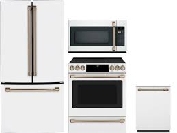 My ge cafe microwave model cvm2072sm3ss touch pad has stopped functioning. Cafe Cafreradwmw355 4 Piece Kitchen Appliances Package With French Door Refrigerator Electric Range Dishwasher And Over The Range Microwave In Matte White