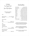 Wedding Reception Program Examples