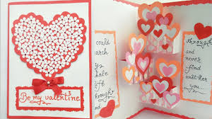 Draw half a heart with both sides of the heart touching the folds. Diy Pop Up Valentine Day Card How To Make Pop Up Card For Valentine Hea Diy Valentine S Day Pop Up Cards Pop Up Valentine Cards Valentine Cards To Make
