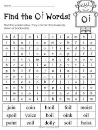 Diphthongs Free 5 Practice Sheets For Oi And Diphthongs Practice Sheet Diphthongs Cvcc Words