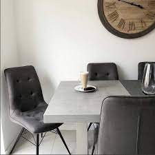 Halmstad Dining Table And 6 Hix Chairs Grey Dining Sets Dining Room Dining Furniture Dining Table Dining Room Decor