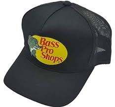Black And White Bass Pro Shop Hat Bass Pro Shops Hat Mesh Adjustable Snapback Trucker Baseball Fishing Outdoor Cap Fashion Clothing Shoes Ac Bass Pro Shop Hat Mens Trucker Hat Bass Pro Shop