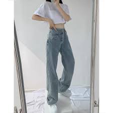 Quần Jean Ống Rộng Cạp Chéo - P0/K16