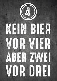 Grusskarten Mit Spruch Kein Bier Vor Vier Grusskarten Bier Grusse
