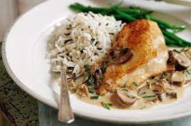Chicken In Creamy Mushroom Sauce Chicken Recipes Recipes With Chicken And Peppers Mushroom Sauce