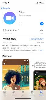 For some reason, the scenes section of the app does not function/work properly on my iphone x. Downloading Clips Apple Community