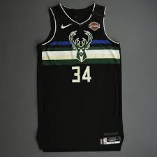 Milwaukee bucks shop, bucks jerseys. Giannis Antetokounmpo Milwaukee Bucks 2020 Nba Paris Games Game Worn 2nd Half Statement Edition Jersey Double Double Nba Auctions