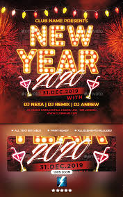 New Year Party Flyer By Sparkg Graphicriver Party Flyer New Years Party Flyer