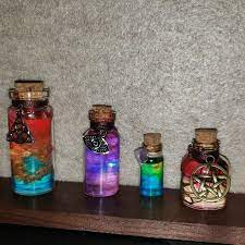 Mini Potion Bottles Randomized 5ct Decorative Prop Fantasy Etsy In 2021 Potion Bottle Bottle Diy Bottle Crafts