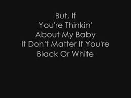 Black And White Michael Jackson Lyrics 
