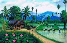 Sebagai gunung tertinggi di dunia, gunung himalaya mempunyai keindahan yang menjulang di sekitar china, india, bhutan, dan. 9 Lukisan Dengan Pemandangan Sawah Era 90 An Ini Bikin Kangen Masa Kecil Dulu Yukepo Com