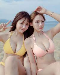 台灣兩女神林莎元元再度合體一齊著住比基尼野外玩樂 佬假期loholiday swimwear bikinis girl photos