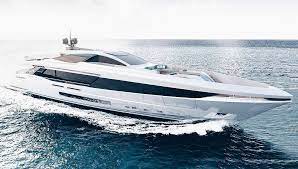 The Mangusta Gransport 44 Yacht Was One Of The Most Noteworthy Debuts At This Year S Boat Shows In Miami Via Robbrep Boats Luxury Yacht Design Luxury Yachts