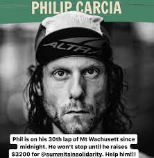 Our employee @findingphilip is attempting to summit Mt Wachusett as many  times as possible in a 24 hour period to raise money for  @summitsinsolidarity, a racial justice and outdoor access nonprofit he