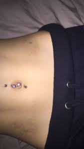 Double Navel Hip Dermals Unique Body Piercings Cute Piercings Belly Piercing