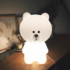30cm Cute Little Brown Bear Led Night Light Dimmable Baby Baby Bedside Table Lamp Children S Toys Christmas Gift Home Decoration Fundas Iphone Compu