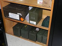 Cabinets have locks to secure its contents. Ammo Storage Cabinets Cabinet