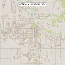 Find the perfect bozeman stock photos and editorial news pictures from getty images. Bozeman Montana Us City Street Map Digital Art By Frank Ramspott