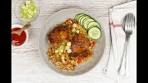 Eenpansgerecht! Indische kip met rijst en groenten - YouTube