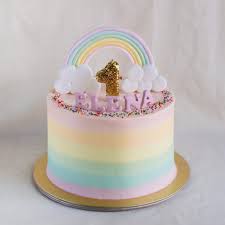 tall pastel rainbow cake in 2020 rainbow birthday cake pastel rainbow cake baby birthday cakes