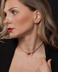 Heather Lavender Baroque Pearl Choker Necklace