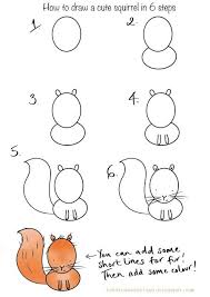 How To Draw A Cute Squirrel Howtodraw Drawsquirrel Easy Doodle Art Easy Drawings Cute Easy Drawings