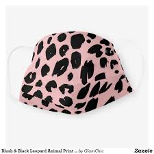 Black And White Leopard Print Face Mask Blush Black Leopard Animal Print Pattern Stylish Cloth Face Mask Zazzle Com In 2020 Animal Prints Pattern Leopard Animal Animal Print