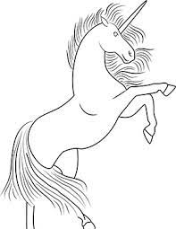 Wandausmalbilder ausmalbild mrchen einhorn und regenbogen. Ausmalbild Einhorn Springt Zum Gratis Ausdrucken