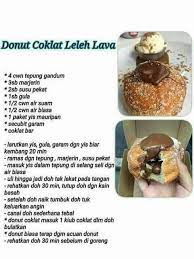 Boleh juga jika disalut dengan gula halus sahaja. Donut Coklat Leleh Lava Doughnut Recipe Baking Recipes Asian Desserts