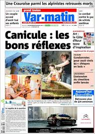 Un décalage de quelques jours peut se produire lors des mises à jour. Newspaper Var Matin France Newspapers In France Tuesday S Edition June 28 Of 2011 Kiosko Net