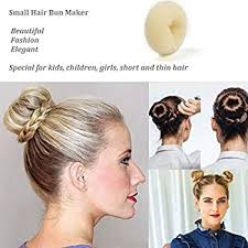 It is the usual sock bun where the donut is from the socks and hairs are there to cover the updo in a polished manner. Extra Small Hair Bun Maker For Kids 6 Pcs Chignon Hair Donut Sock Bun Form For Girls Mini Hair Doughnut Shaper For Short And Thin Hair Small Size 2 Inch Beige Buy
