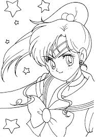 Sailor Jupiter Coloring Page Sailor Moon Coloring Pages Moon Coloring Pages Coloring Books