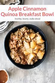 Apple Cinnamon Quinoa Breakfast Bowl Slender Kitchen Recipe In 2020 Healthy Breakfast Bowls Quinoa Breakfast Bowl Healthy Breakfast Recipes