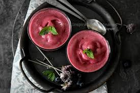 Sorbet Maison Recette Facile Aux Myrtilles Le Blog Cuisine De Samar Recette Recette Facile Sorbet Blog Cuisine