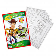 Favorite supplies for coloring pages. Crayola Giant Colouring Pages Toy Story 4
