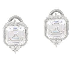 Judith Ripka Sterling Or 14k Clad Diamonique Earrings Earrings Sterling Judith Ripka