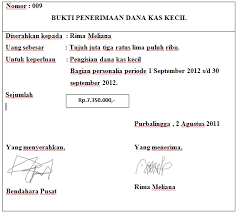 Kas tersebut mulai dibuka pada tanggal 2. Dana Kas Kecil Ira Setiana