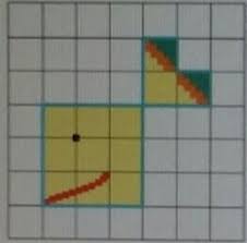 Para Fazer O Desenho De Um Peixe Um Aluno Utilizou Papel Quadriculado Se Cada Quadradinho Brainly Com Br
