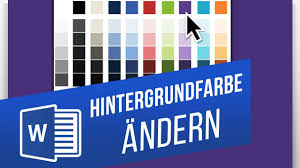 Seitenränder in word 2007/2010 einfügen: Hintergrundfarbe Im Word Dokument Andern Hintergrundbild In Word Einfugen Youtube