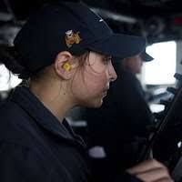 From left to right) Spc. Clarissa Mitchell and Staff