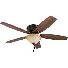 The low profile really works well for small spaces and would be great for lower ceilings too, it's also the only smaller size fan without a light i could find. Honeywell Glen Alden Ceiling Fan Oil Rubbed Bronze Finish 52 Inch 50517 Honeywell Store