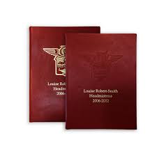 Ascham Custom Leather Bound Tribute Book Books Yearbook Custom Leather