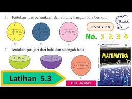 Maybe you would like to learn more about one of these? Latihan 5 3 Nomor 1 2 3 4 Kelas 9 Smp Mts Bangun Ruang Sisi Lengkung Matematika Hal 303 Bab 5 Youtube
