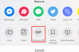 Tiktok Here S How To Share A Video As A Gif