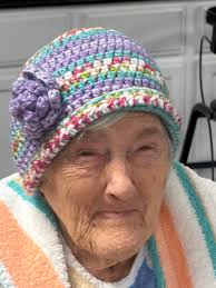 Crochet hat for nursing home friend