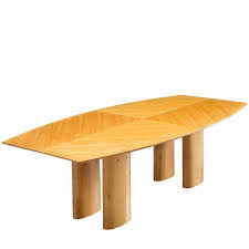 Italian Conference Table With Boat Shaped Top From A Unique Collection Of Antique An Modern Dining Room Tables Circular Dining Table Dining Room Table Marble