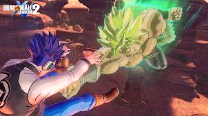 Super dragon fist, power pole combo, sauzer blade, all clear, wild hunt, critical upper, brave sword slash, and ultimates: Super Saiyan Broly Is Coming To Dragon Ball Xenoverse 2 As Part Of The Upcoming Extra Pack 4