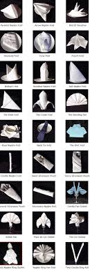 Napkin Folding Instructions 27 Photographed Napkin Folds Napkin Folding Napkin Design Napkins